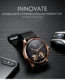 Bestdon Automatic Tourbillon style double open heart watch Model : BD7140G