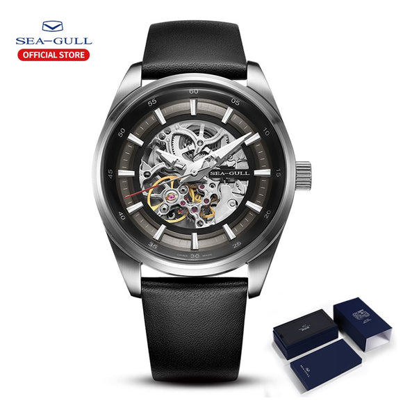 SEA-GULL Mechanical Skeleton Automatic Watch with  luminous hands Caliber : ST16 Model: 819.92.6076H