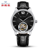 Sea-Gull Manual Tourbillon Mechanical Watch with Luxury Alligator Leather Strap. Model :8810