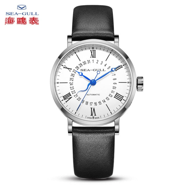 Seagull Watch Men's Belt Waterproof Simple Business Casual