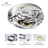 Seagull Automatic mechanical watch with calendar function Caliber : ST2130 Model :819.37.6038