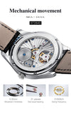 Sea-Gull Manual Tourbillon Mechanical Watch with Luxury Alligator Leather Strap. Model :8810