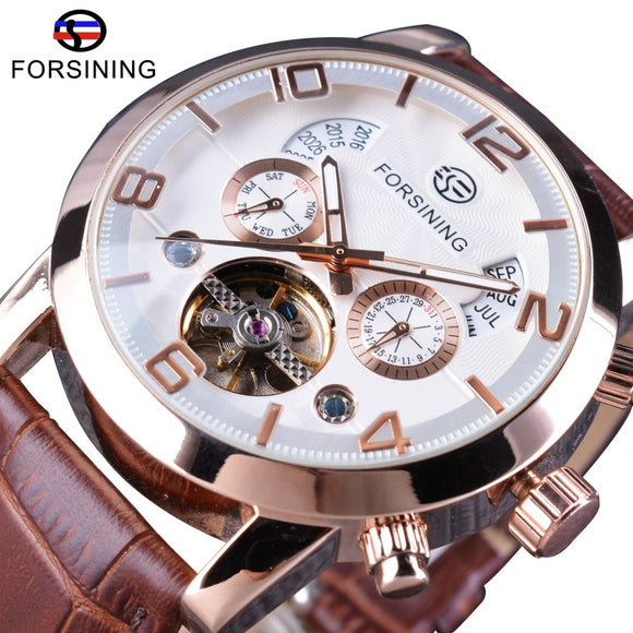 FORSINING  Tourbillon style Luxury  Men Business Automatic Watch 46mm