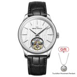 Sea-Gull Ultra-Thin Automatic Tourbillon Watch 42mm White