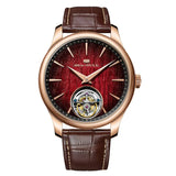 Sea-Gull Year Of The Horse Limited Edition Ultra-Thin Automatic Tourbillon Watch 42mm Leather