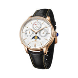 Sea-Gull Tourbillon Moon Phase Perpetual Calendar Minute Timer Manual Wind Watch 46mm 18K Gold