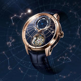 Sea-Gull Tourbillon Calendar Manual Wind Watch 43mm Rose Gold