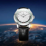 Sea-Gull GMT Automatic Watch 41mm Leather