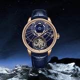 Sea-Gull Tourbillon Calendar Manual Wind Watch 43mm Rose Gold