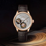 Sea-Gull Double Tourbillon Armillary Manual Wind Watch 43mm 18K Gold