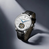 Sea-Gull No-Regulator Tourbillon Manual Wind Watch 42mm Leather