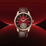 Sea-Gull Year Of The Horse Limited Edition Ultra-Thin Automatic Tourbillon Watch 42mm Leather