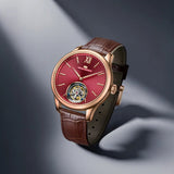Sea-Gull No-Regulator Tourbillon Manual Wind Watch 42mm Leather