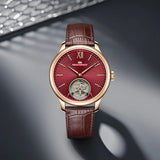 Sea-Gull No-Regulator Tourbillon Manual Wind Watch 42mm Leather