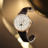 Sea-Gull Tourbillon Moon Phase Perpetual Calendar Minute Timer Manual Wind Watch 46mm 18K Gold