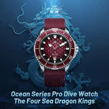 Sea-Gull Ocean Series Dragon Kings Dive Automatic Watch 44mm 316L Stainless Steel
