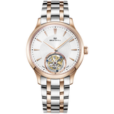 Sea-Gull Artisan Heritage Series Coaxial Tourbillon Guilloché Dial Manual Wind Watch 42mm Two-Tone