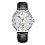 Sea-Gull Heritage Series Tourbillon Calendar Energy Indicator Manual Wind Watch 41mm White