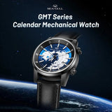 Sea-Gull GMT Automatic Watch 40mm Leather