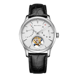 Sea-Gull Tourbillon Calendar Automatic Watch 42mm White Leather