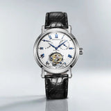 Sea-Gull Heritage Series Tourbillon Calendar Energy Indicator Manual Wind Watch 40mm White