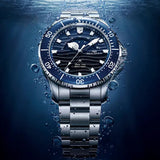 Sea-Gull Ocean Series Moon Phase Automatic Watch 43.5mm 316L Stainless Steel