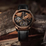 Sea-Gull Year of the Dragon Limited Edition Tourbillon Watch 43mm Black