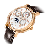 Sea-Gull Tourbillon Moon Phase Perpetual Calendar Minute Repeater Manual Wind Watch 46mm White