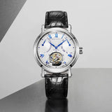 Sea-Gull Heritage Series Tourbillon Calendar Energy Indicator Manual Wind Watch 40mm White
