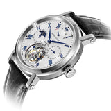 Sea-Gull Heritage Series Tourbillon Calendar Energy Indicator Manual Wind Watch 40mm White