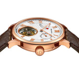 Sea-Gull Tourbillon Calendar Manual Wind Watch 40mm White Leather