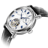 Sea-Gull Heritage Series Tourbillon Calendar Energy Indicator Manual Wind Watch 40mm White