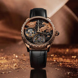 Sea-Gull Year of the Dragon Limited Edition Tourbillon Watch 43mm Black