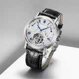 Sea-Gull Heritage Series Tourbillon Calendar Energy Indicator Manual Wind Watch 40mm White