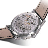 Sea-Gull Heritage Series Tourbillon Calendar Energy Indicator Manual Wind Watch 40mm White