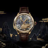 Sea-Gull Tourbillon Minute Repeater Automaton Manual Wind Watch 46mm 18K Gold