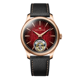 Sea-Gull Year Of The Horse Limited Edition Ultra-Thin Automatic Tourbillon Watch 42mm Leather