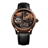 Sea-Gull Year of the Dragon Limited Edition Tourbillon Watch 43mm Black