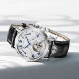 Sea-Gull Heritage Series Tourbillon Calendar Energy Indicator Manual Wind Watch 40mm White