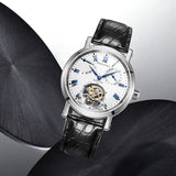 Sea-Gull Heritage Series Tourbillon Calendar Energy Indicator Manual Wind Watch 40mm White