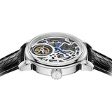 Sea-Gull Tourbillon Skeleton Manual Wind Watch 42mm White Leather