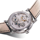 Sea-Gull Heritage Series Tourbillon Calendar Energy Indicator Manual Wind Watch 40mm White