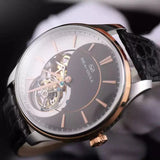 Sea-Gull Tourbillon Taiji Dial Manual Wind Watch 43mm Leather