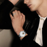 Sea-Gull Tourbillon Calendar Automatic Watch 42mm White Leather