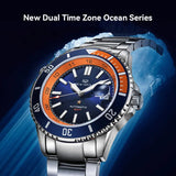 Sea-Gull Ocean Series GMT Automatic Watch 43.5mm Silicone