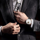 Sea-Gull Tourbillon Calendar Automatic Watch 42mm White Leather