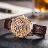 Sea-Gull Eccentric Tourbillon Limited Edition Manual Wind Watch 40mm Gold