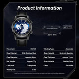 Sea-Gull GMT Automatic Watch 40mm Leather