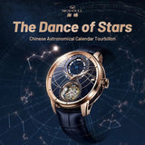 Sea-Gull Tourbillon Calendar Manual Wind Watch 43mm Rose Gold