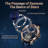 Sea-Gull Tourbillon Calendar Manual Wind Watch 43mm Rose Gold